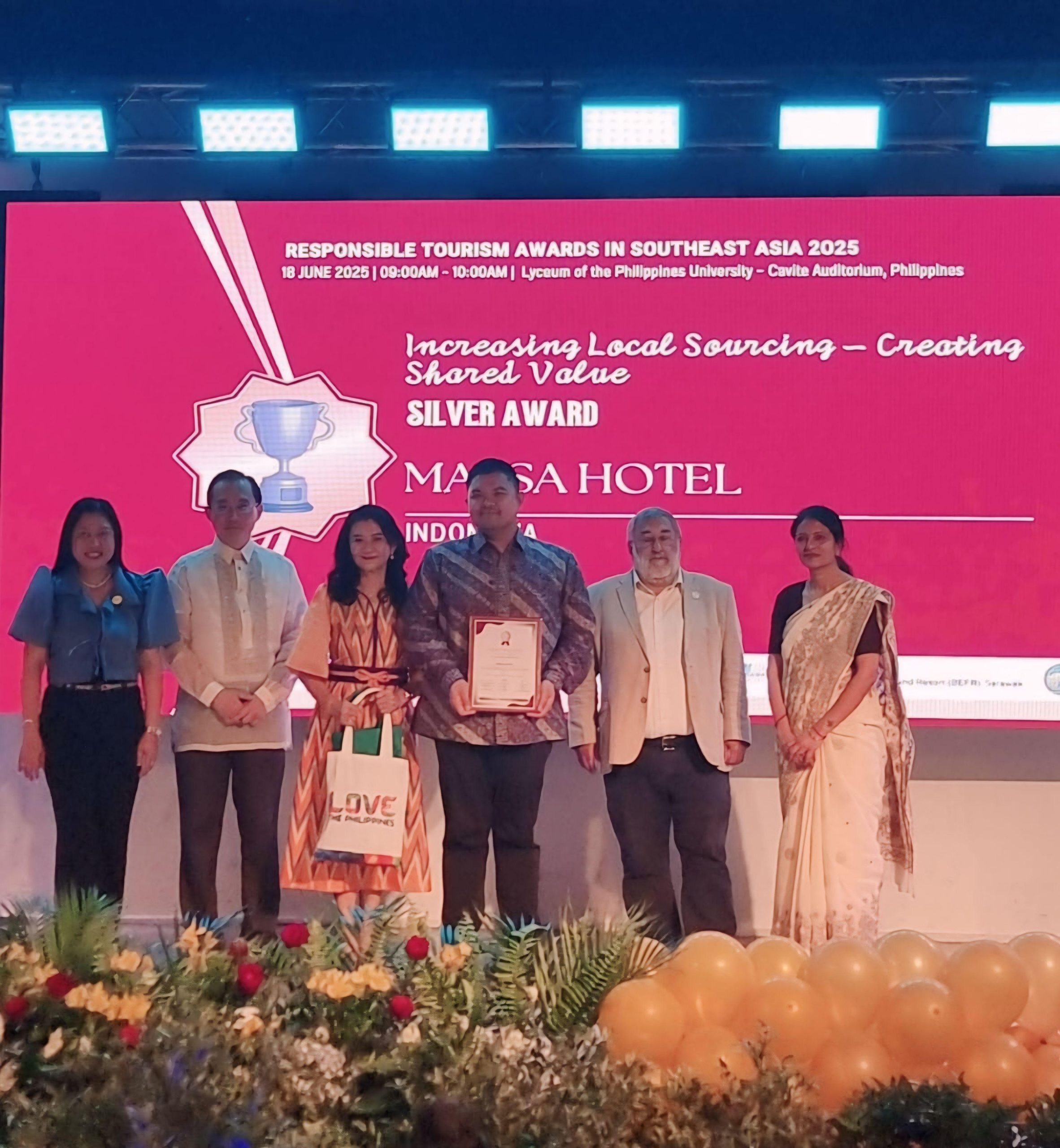 MAESA HOTEL PONOROGO Wins Silver Award in RESPONSIBLE TOURISM AWARDS 2025 in Cavite, Philippines